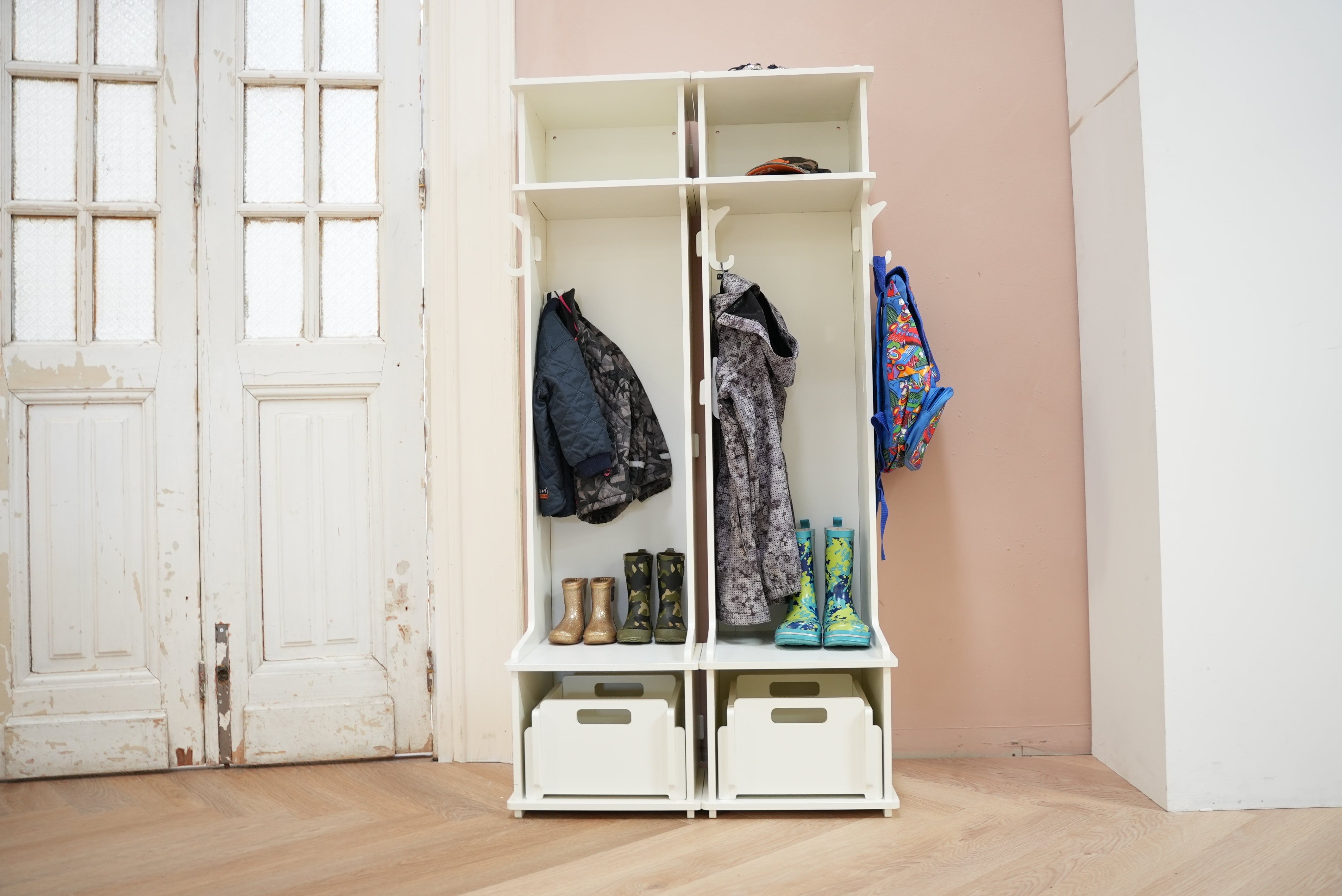 Bertram combiset 2 stuks met 2 dozen en 9 haken - White edition