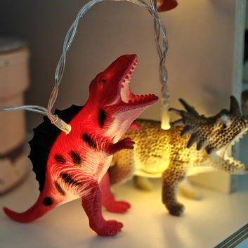 Slingerlampjes voor de kinderkamer - Dino