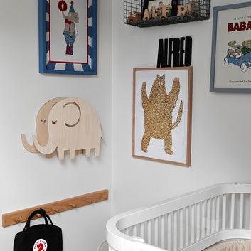 Houten nachtlamp - Olifant