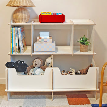 Kinderboekenkast Saxo - White line