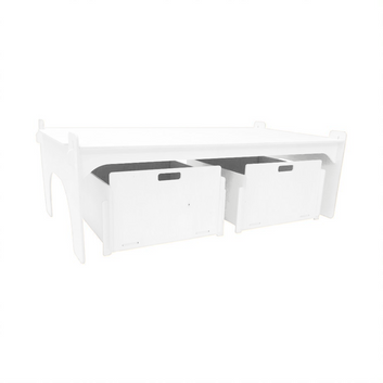 Stine opbergdoos (groot) - 2 stuks - White Edition